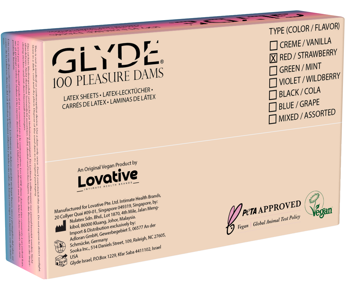 Glyde Dams Strawberry 100´s