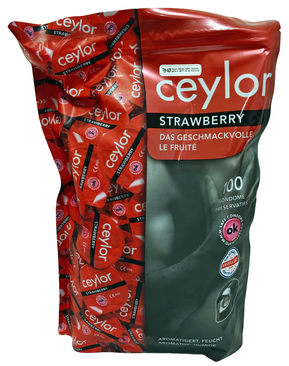 Ceylor Bulk-Pack: Strawberry, 100 pcs