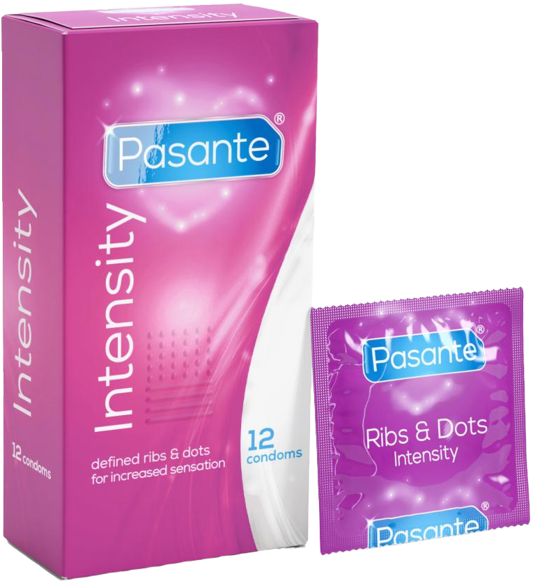Pasante Ribs & Dots condoms 12pcs