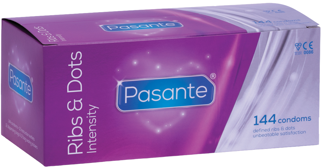 Pasante Ribs & Dots Intensity condoms 144pcs