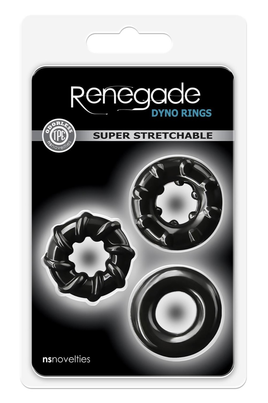 NS Novelties Renegade Dyno Rings Black