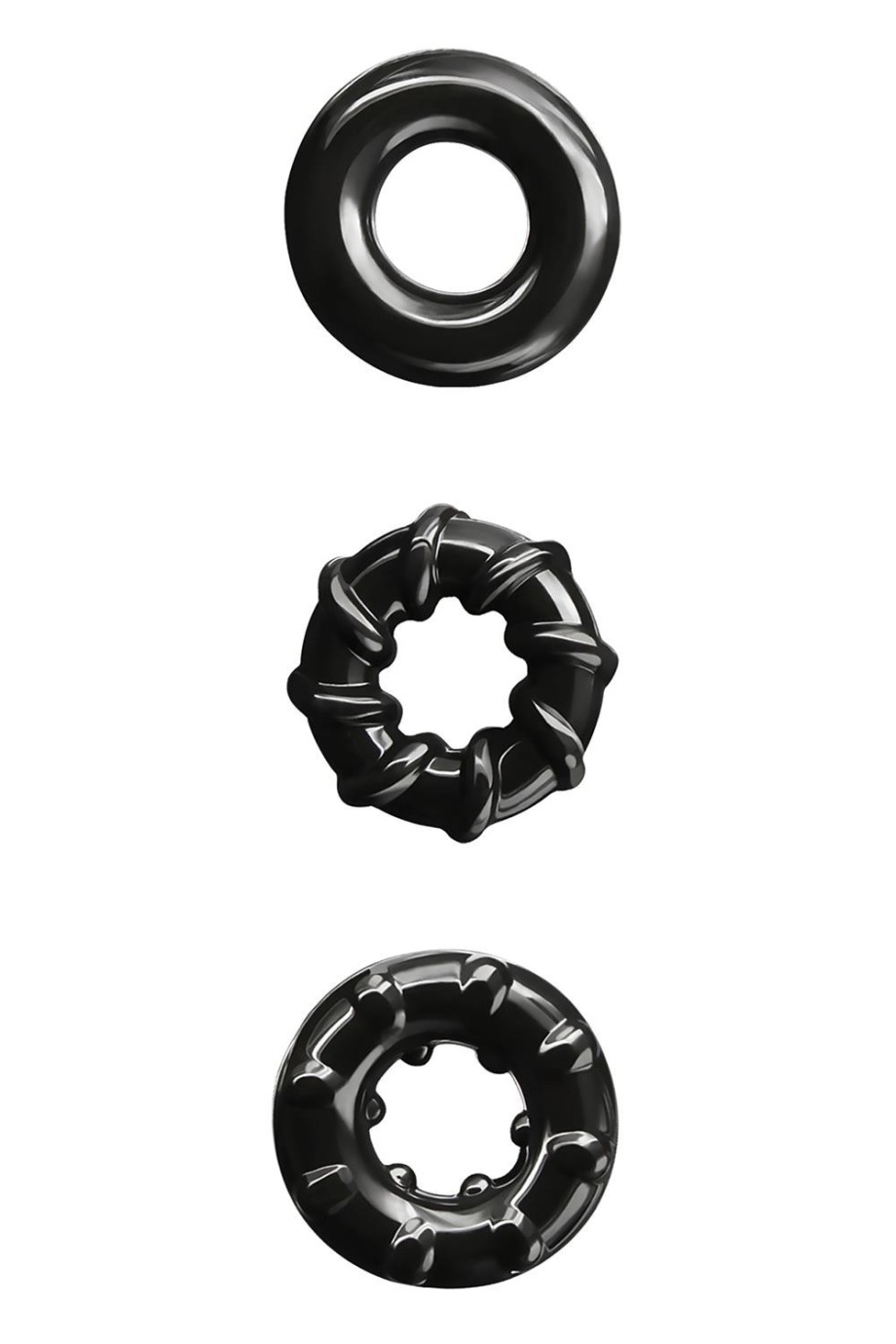 NS Novelties Renegade Dyno Rings Black