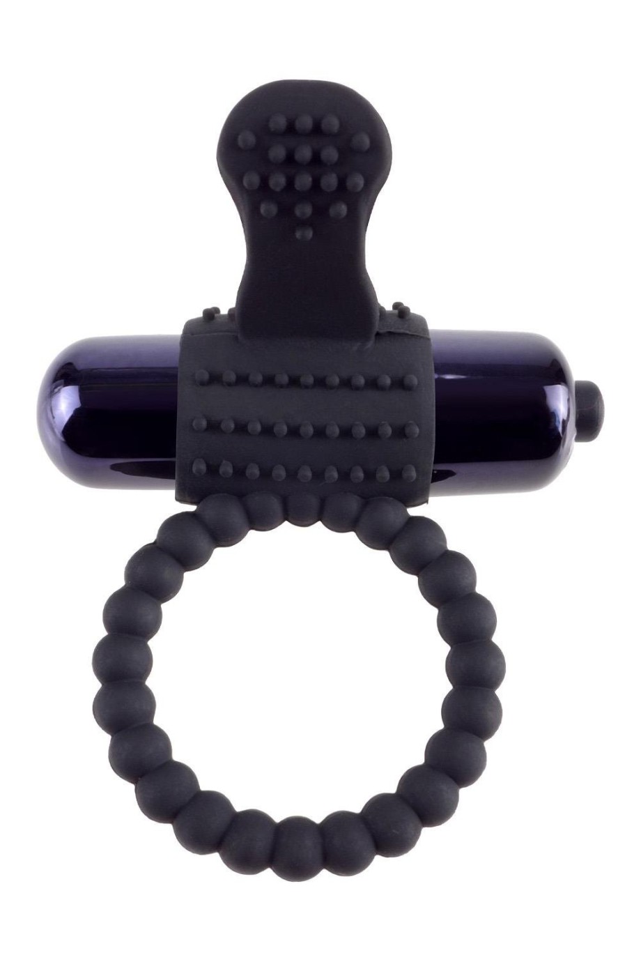 FANTASY C-RINGZ Vibračný silikónový krúžok čierny