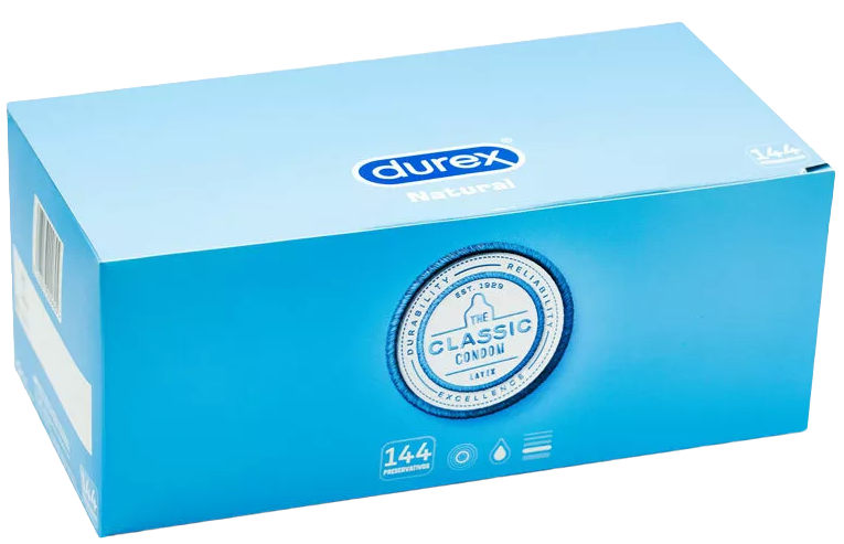 Durex Natural Slim Fit condoms 144 pcs