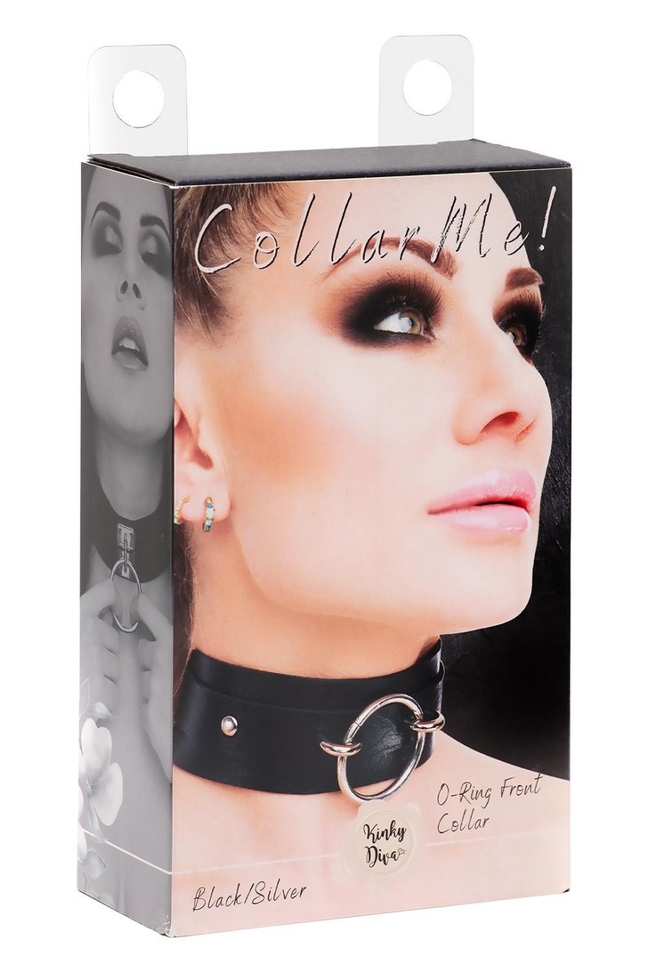 Kinky Diva O-Ring Obojok Čierny/Strieborný