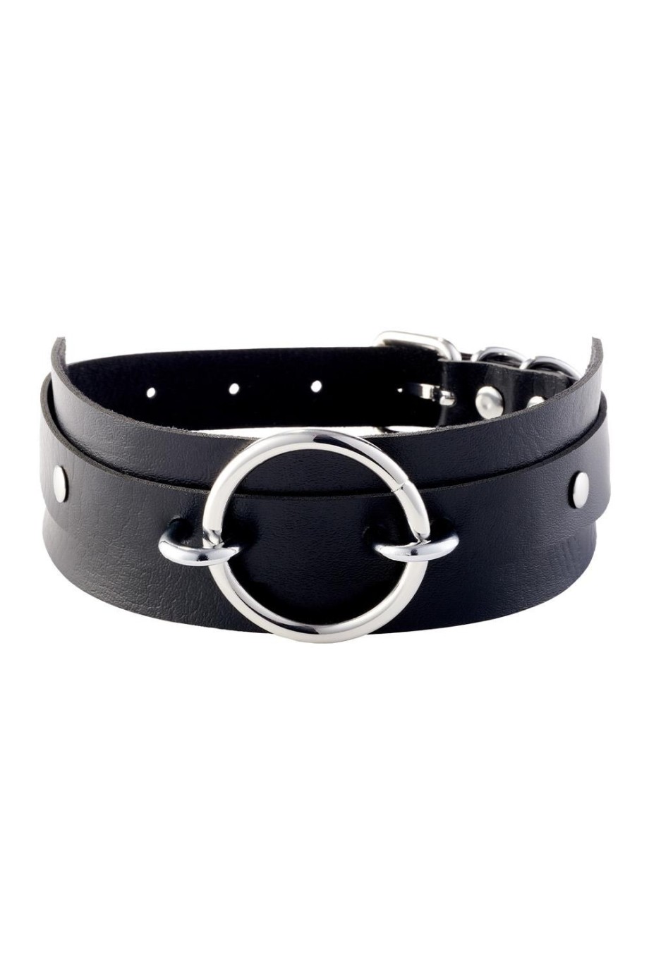 Kinky Diva O-Ring Obojok Čierny/Strieborný