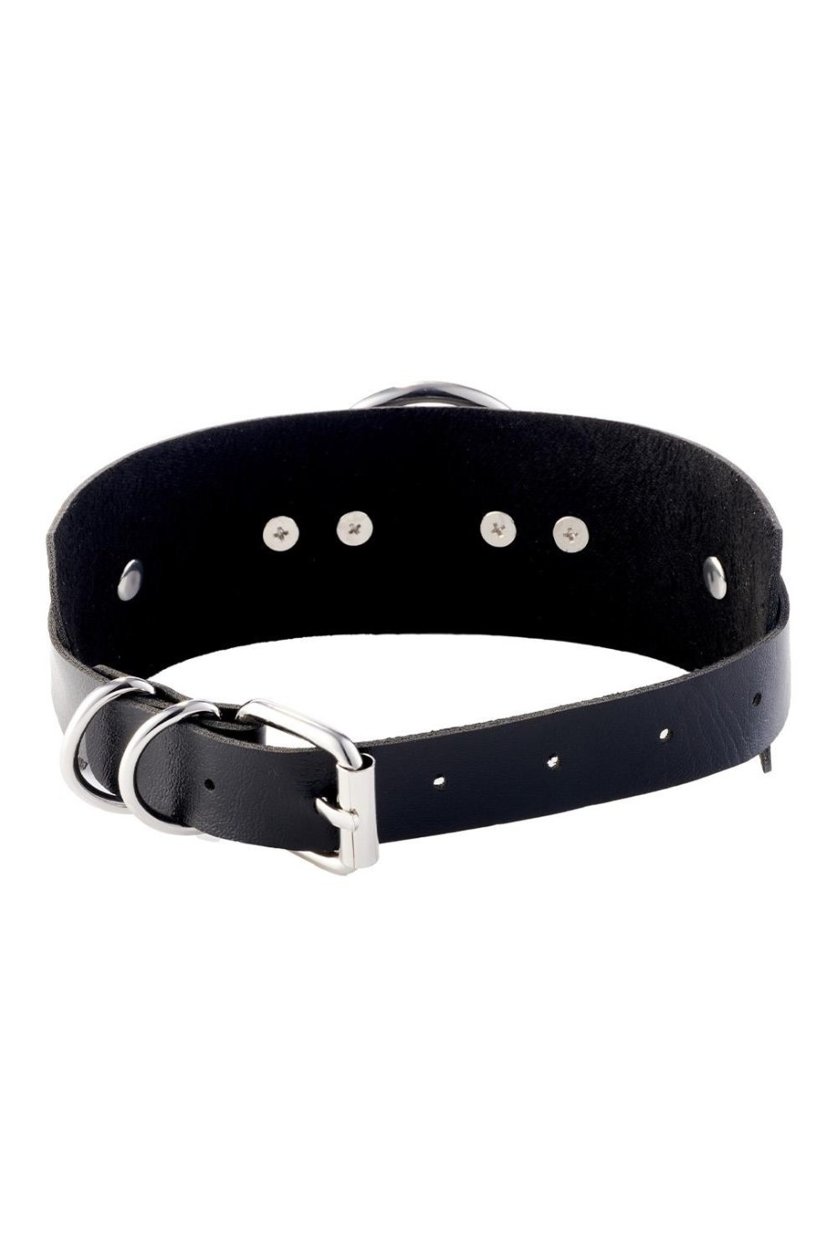 Kinky Diva O-Ring Obojok Čierny/Strieborný