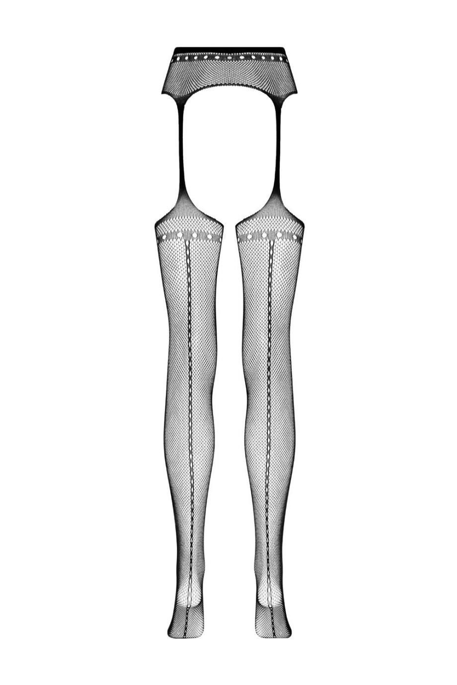 CHRISTINE pančuchy s podväzkami Tula - čierna One Size