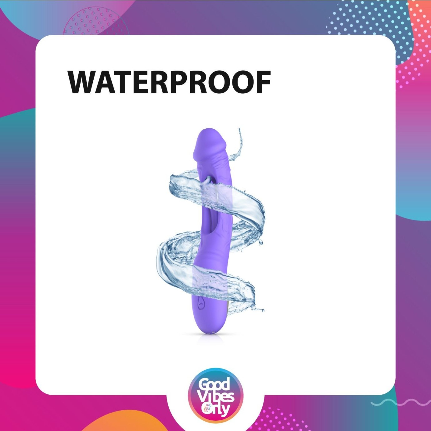 GOOD VIBES ONLY - Flax Vibrační dildo s G-bod stimulátorom
