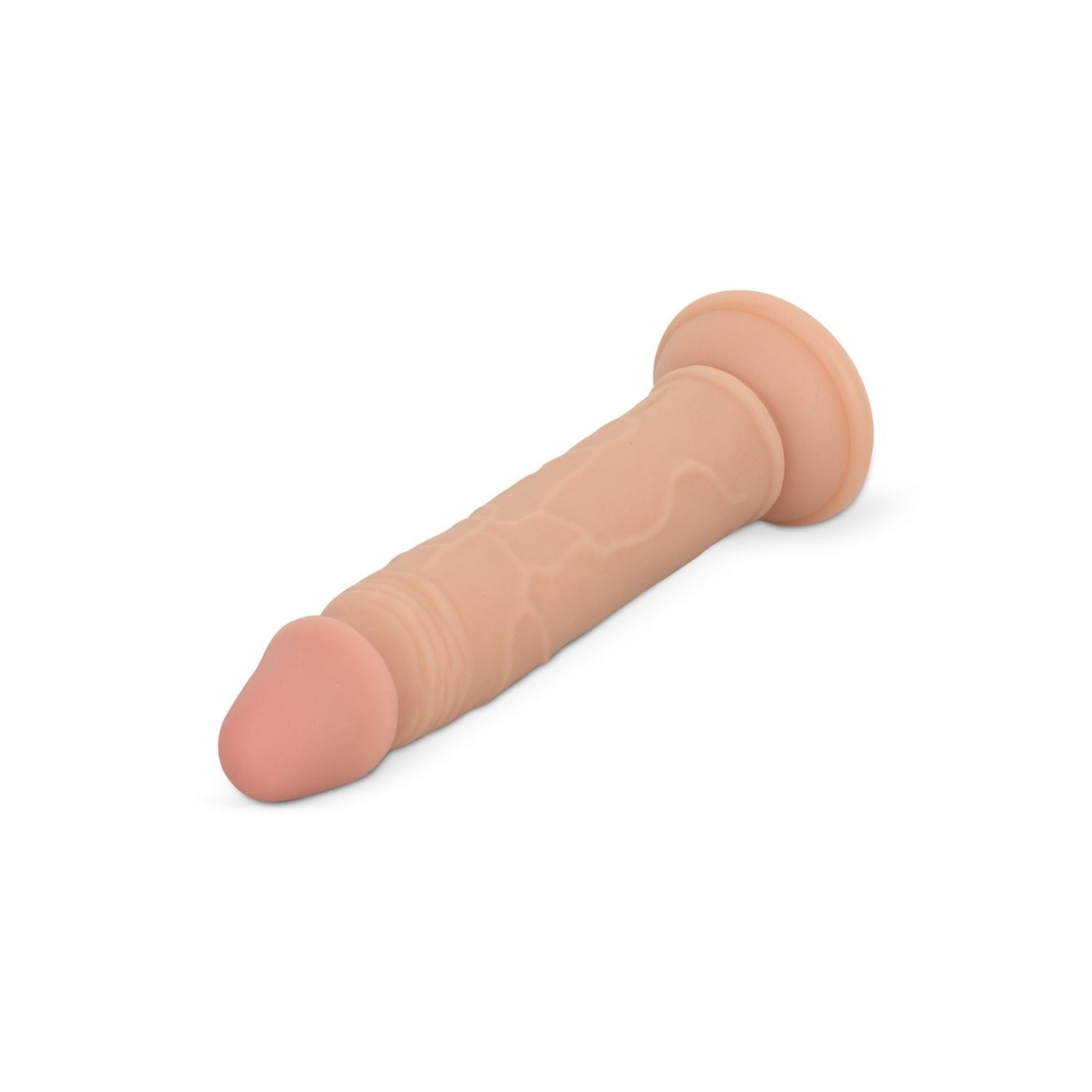 Dildo bez gúľ 22,5 cm - béžové