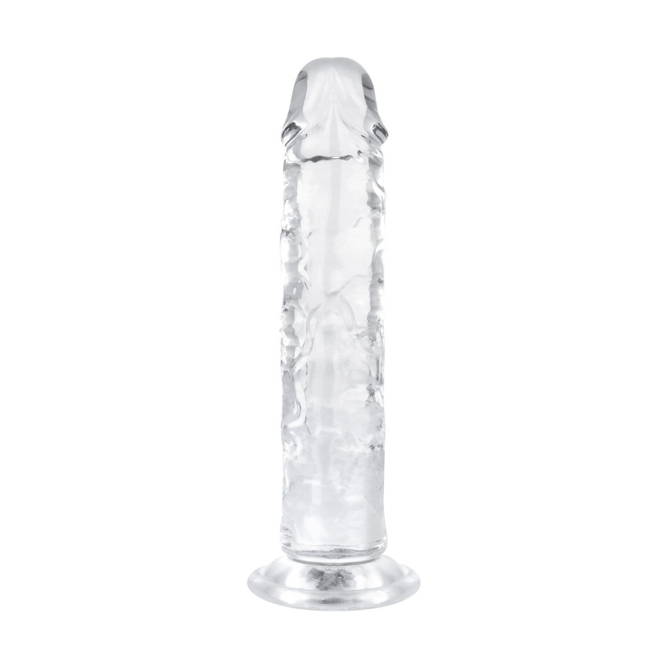EASYTOYS DILDO KOLEKCIA Želé dildo bez semenníkov - 16 cm