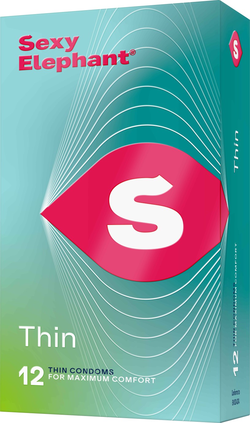 Sexy Elephant – ultratenké kondómy Thin 12 ks