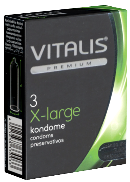 Vitalis Premium Single: X-Large, 3 condoms