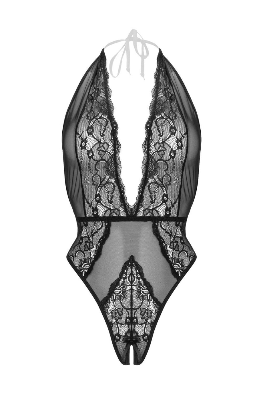 CHRISTINE Halterneck body s otvoreným rozkrokom Dina