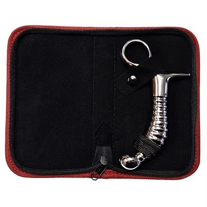 ROUGE Stainless Steel Anal Ribbed with Handle Plug