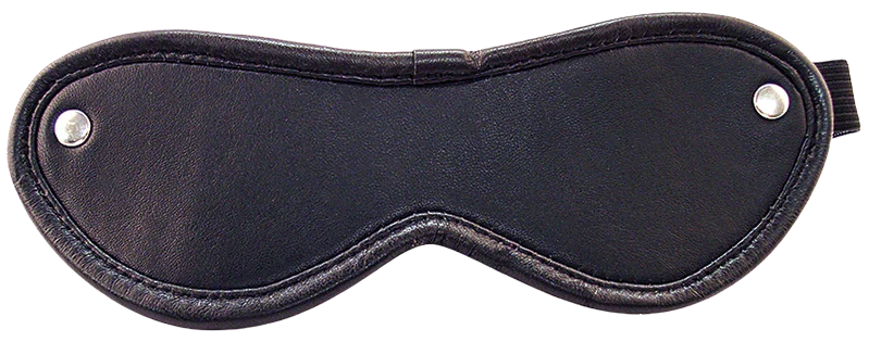 ROUGE Leather Blindfold Eye Mask Black