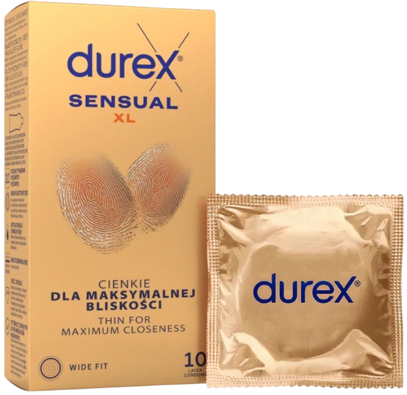 Durex Sensual – XL kondómy