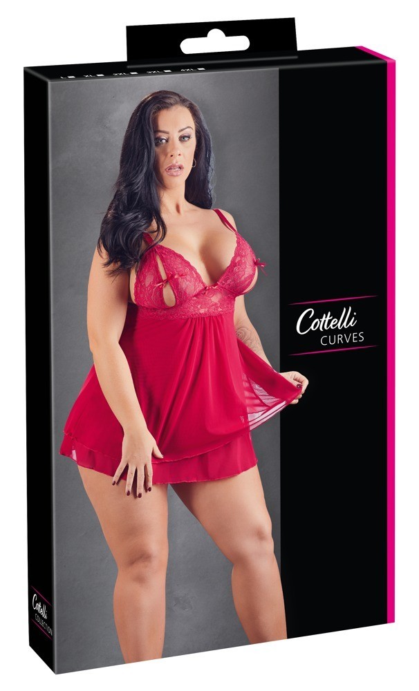Cottelli CURVES Babydoll red 3XL