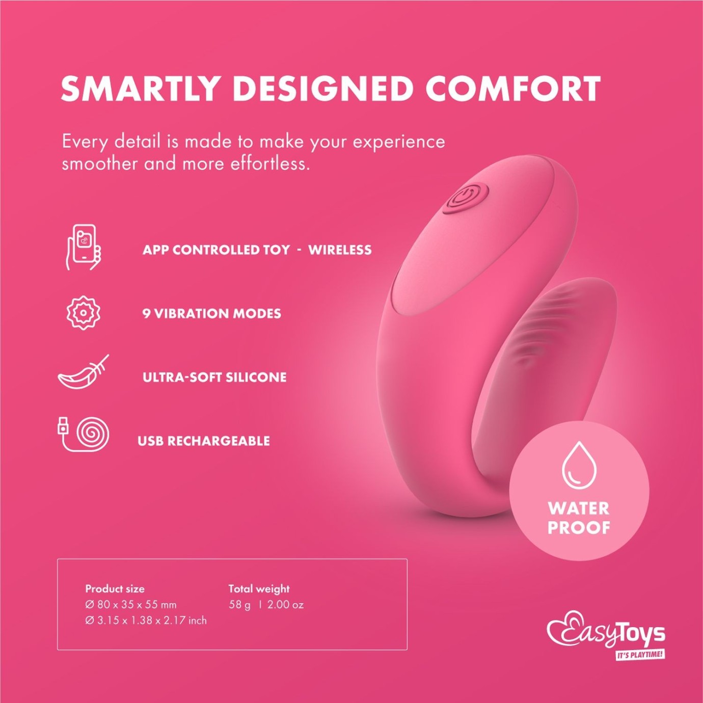 EasyConnect - Couples Vibrator Orio app-controlled