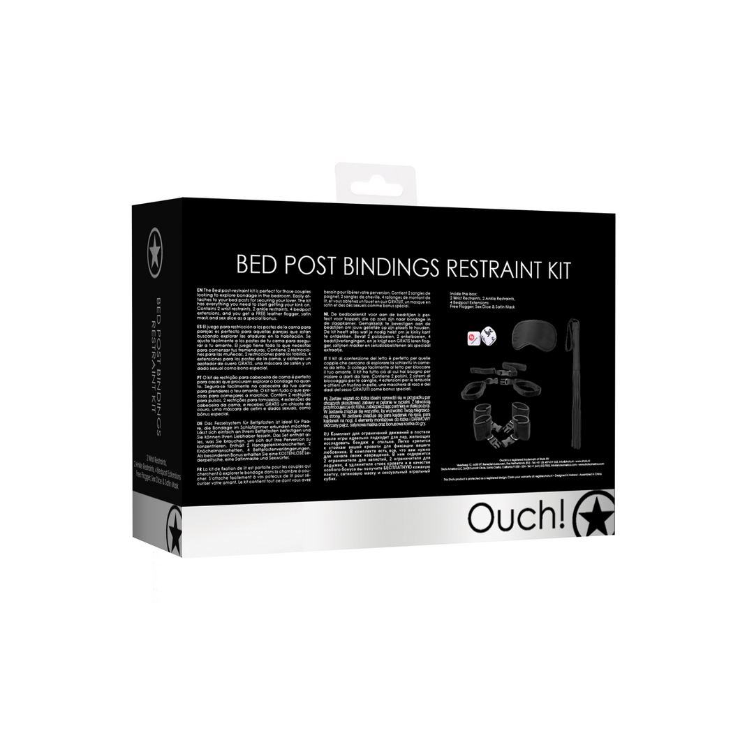 Ouch! by Shots Bed Post Bindings Restraint Kit