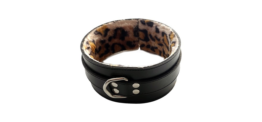 ROUGE Collar Black/Leopard Print