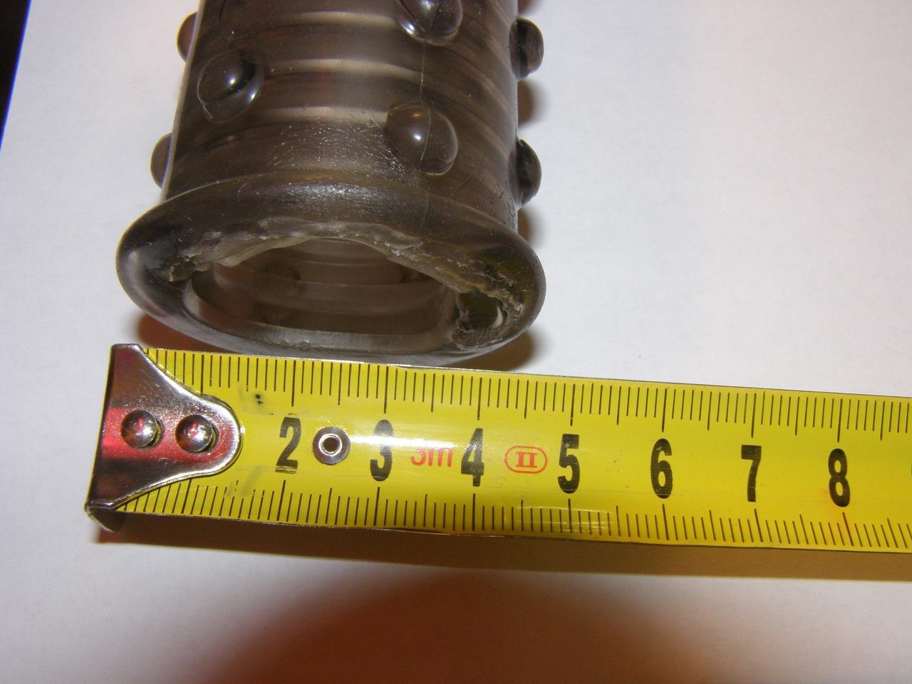 Predlžovací návlek na penis Adon, rozmery