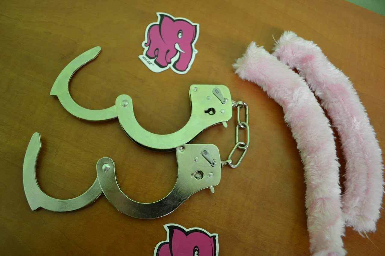 Kvalitné putá na ruky s plyšom - starší model