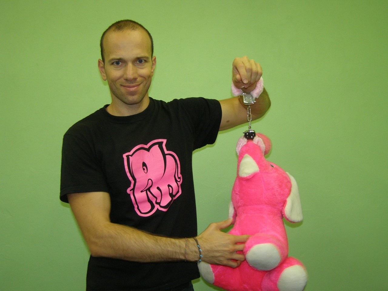 Kvalitné putá na ruky s plyšom - ružová