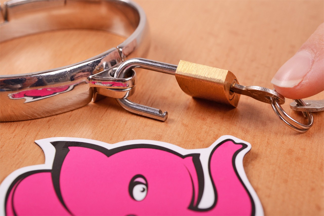 Kovové putá Chained Love - kaštieľ