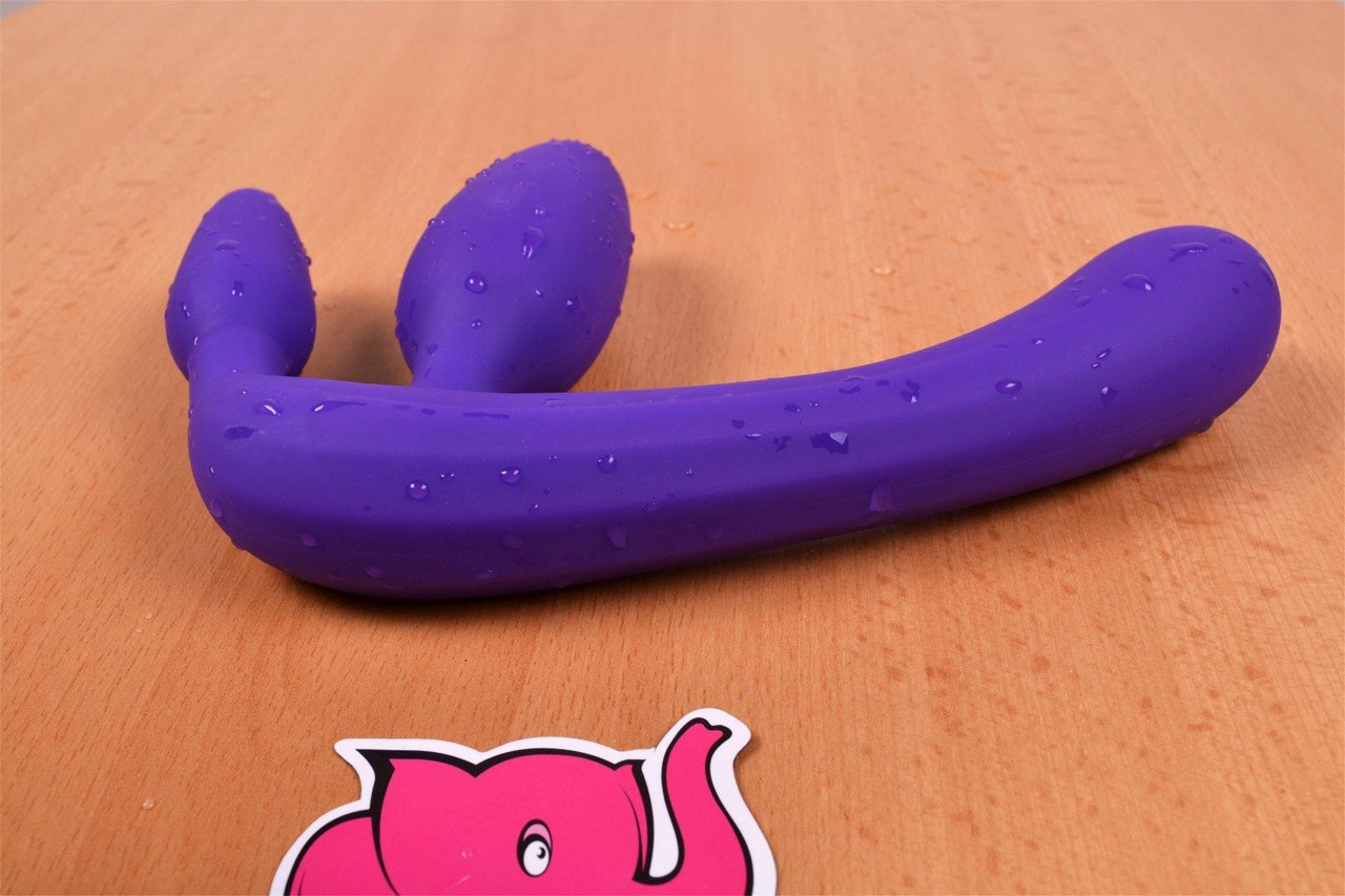 Partnerské dildo Strapless Triple Game (20 cm)