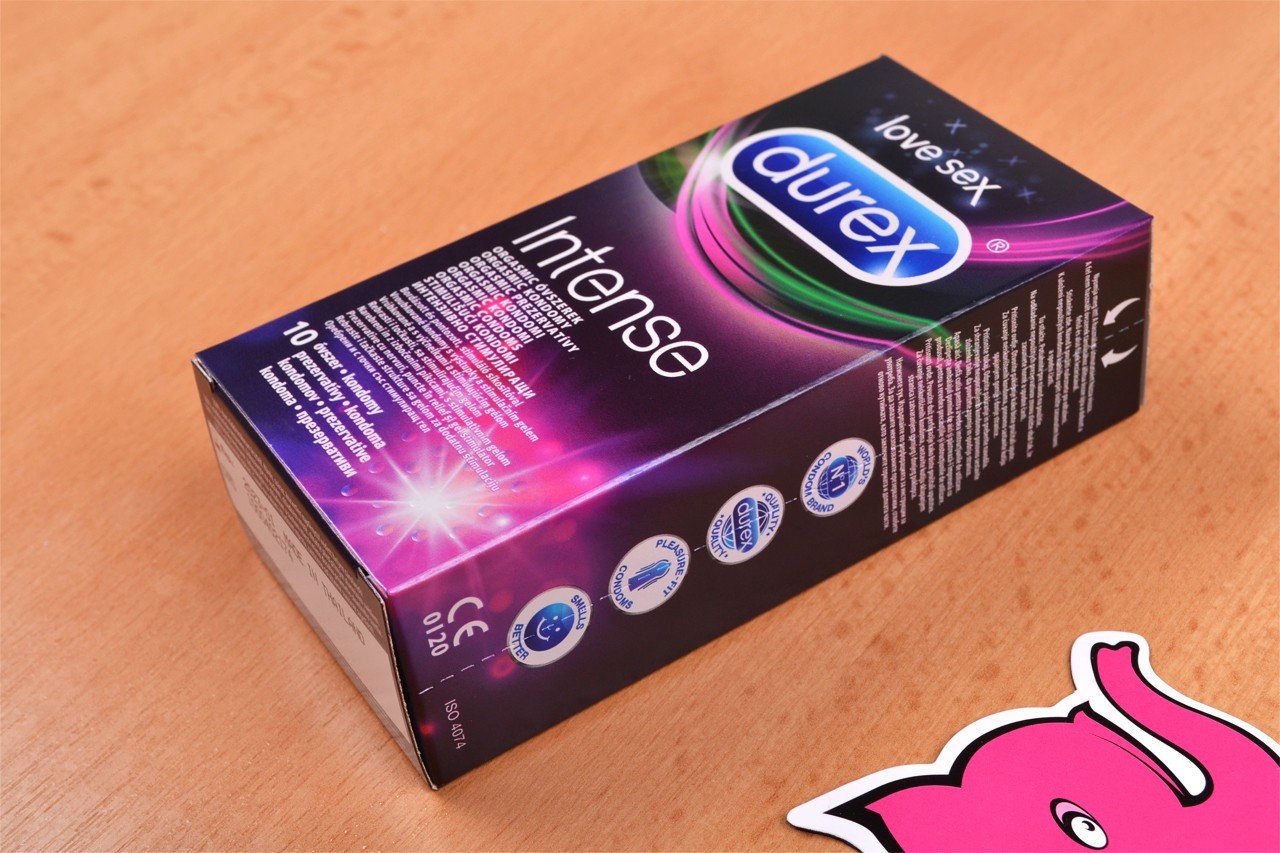 Durex Intense Orgasmic – vrúbkované kondómy (10 ks)