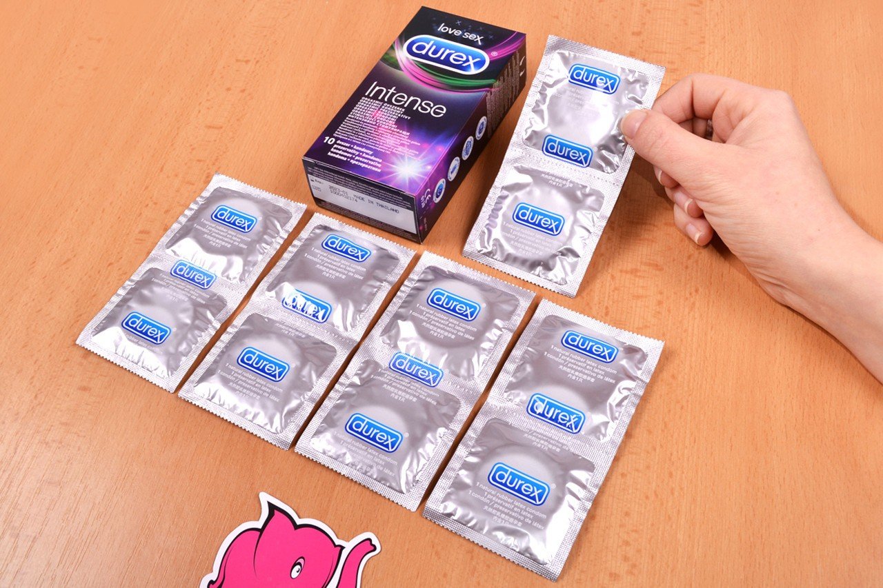 Durex Intense Orgasmic – vrúbkované kondómy (10 ks)