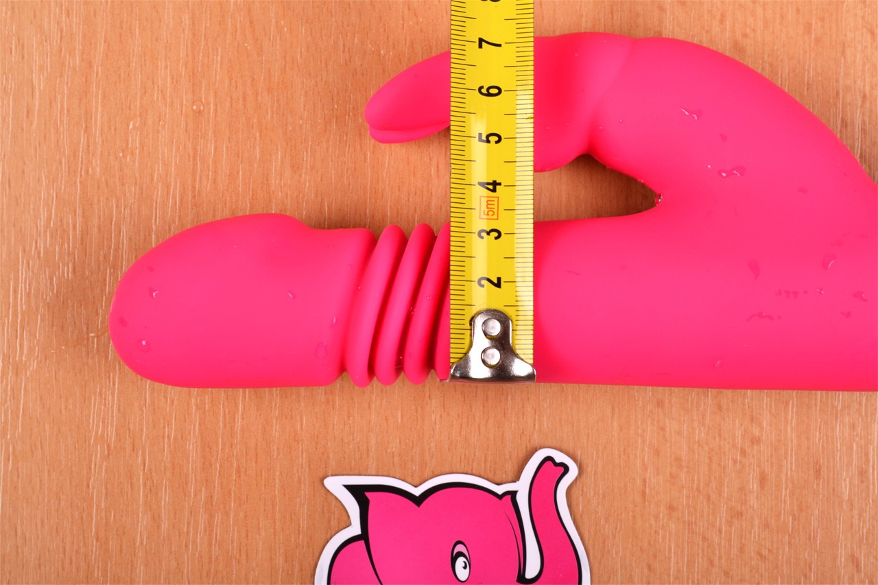 Vibrátor Bunny Hammer – meriame šírku pod vrúbkami