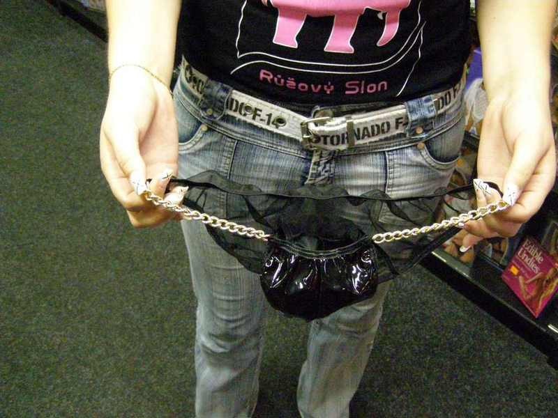 Bielizeň muži tangá čiernej retiazka SL