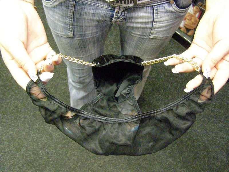 Bielizeň muži tangá čiernej retiazka SL