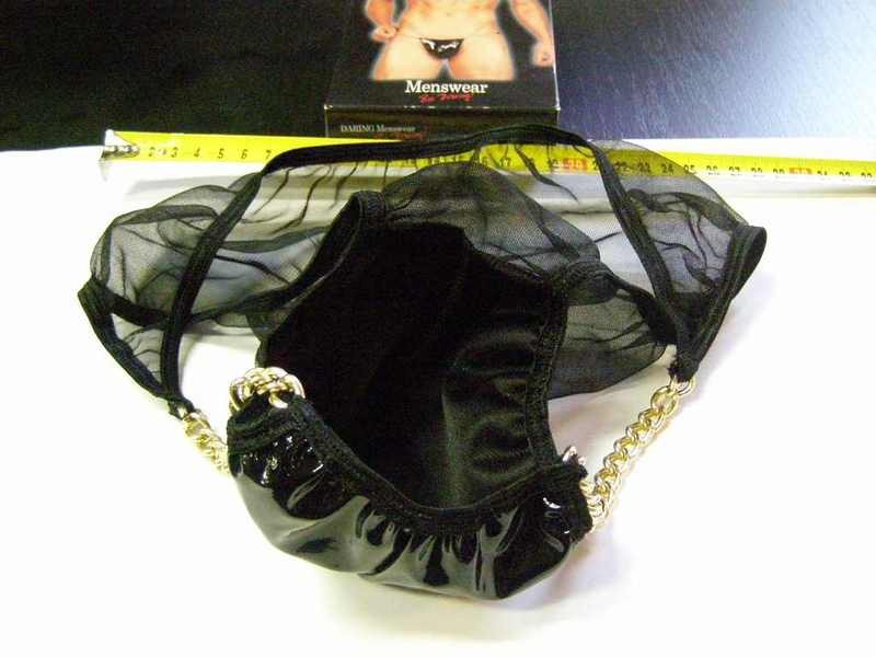 Bielizeň muži tangá čiernej retiazka SL