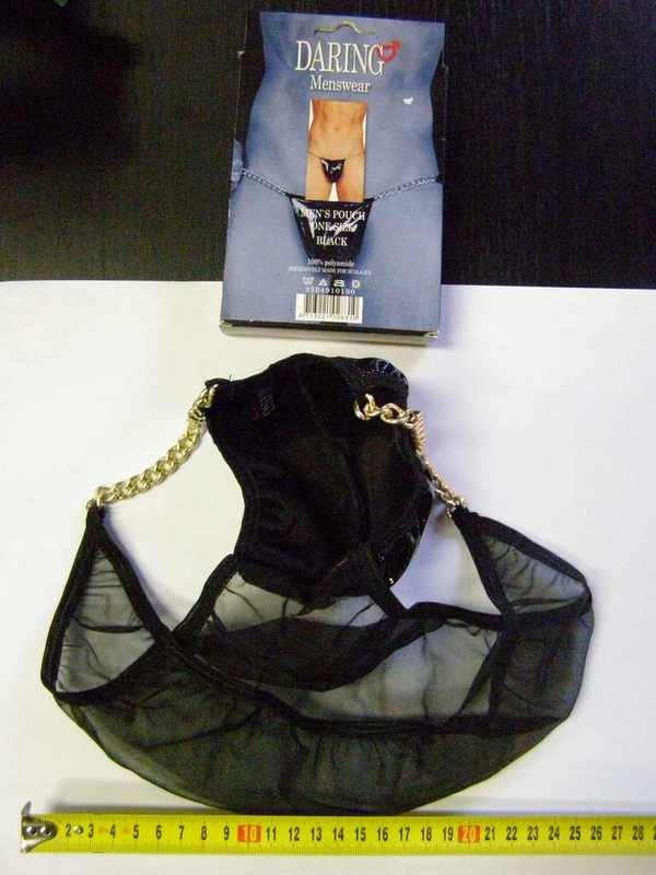 Bielizeň muži tangá čiernej retiazka SL