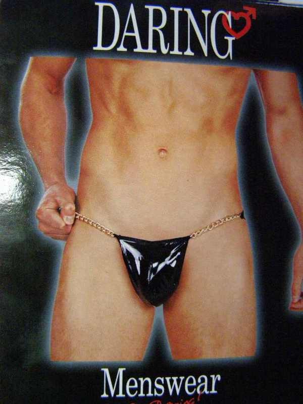 Bielizeň muži tangá čiernej retiazka SL