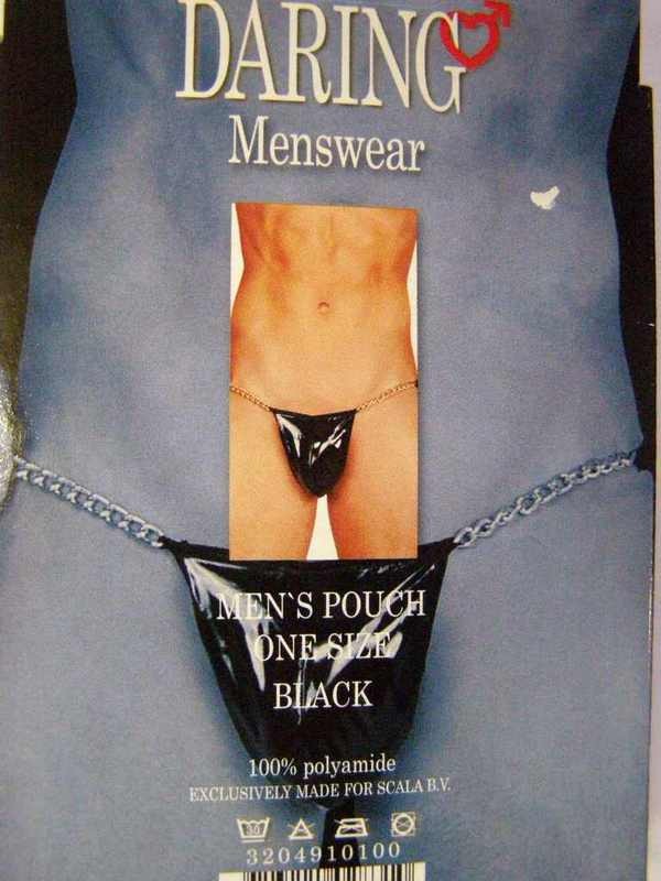 Bielizeň muži tangá čiernej retiazka SL