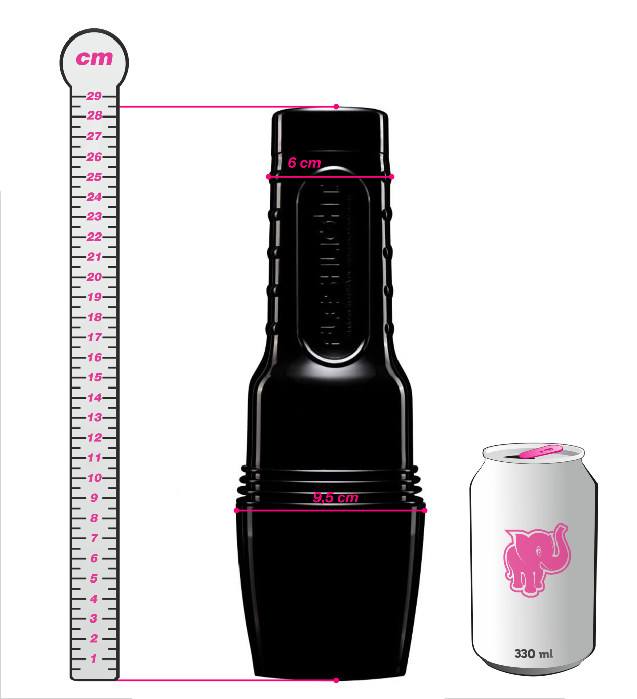 Fleshlight FleshSack análny masturbátor s semenníkmi, s plechovkou