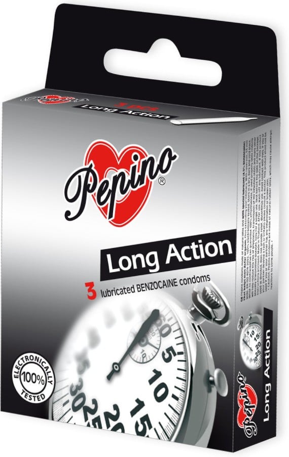 Pepino Long Action 3ks kondómy tlmivé