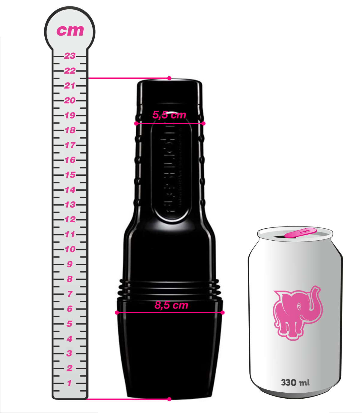 Fleshlight Go Pink Lady Surge vagína, s plechovkou