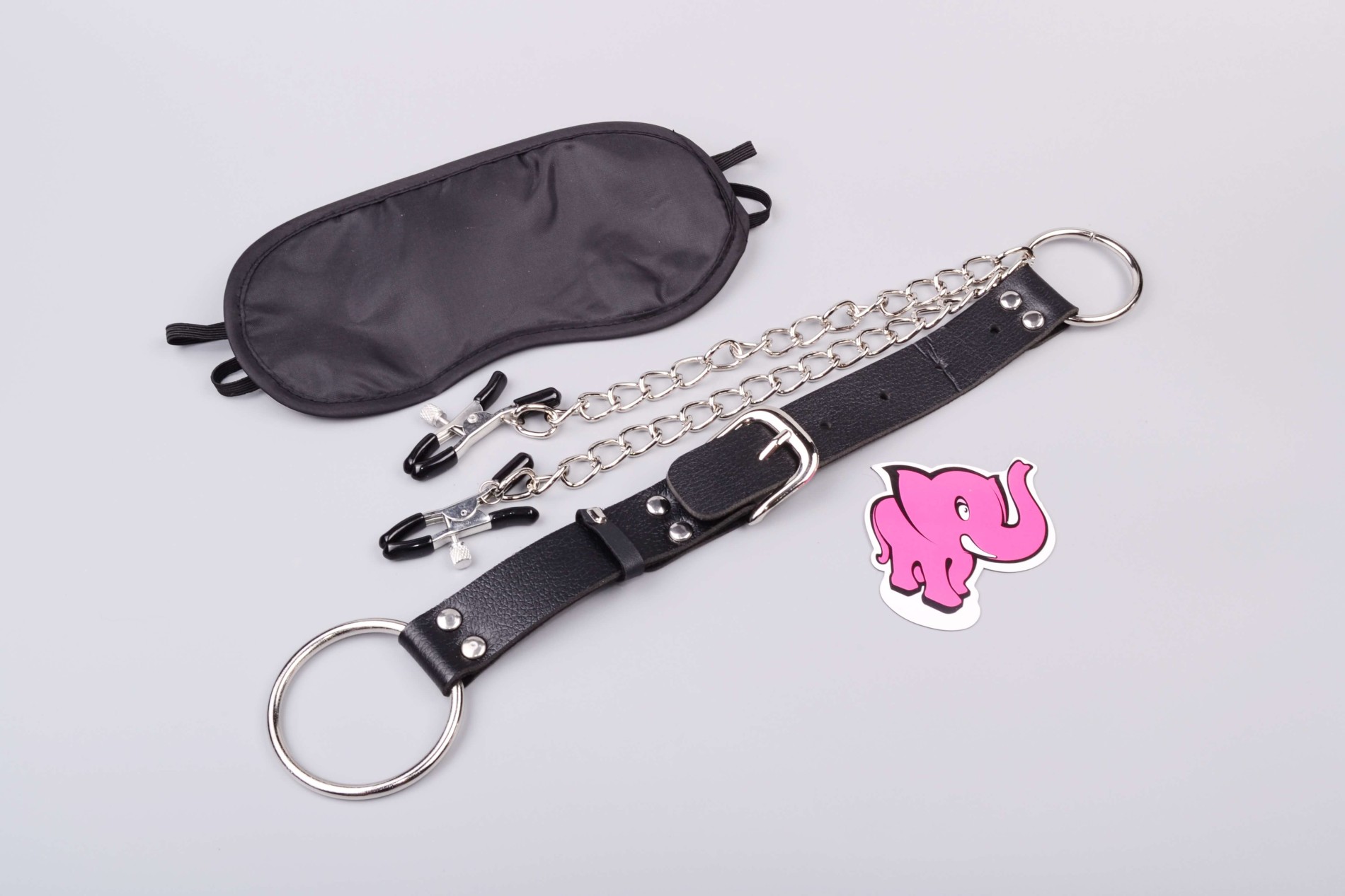 Svorky na bradavky s krúžkom na penis Pinch