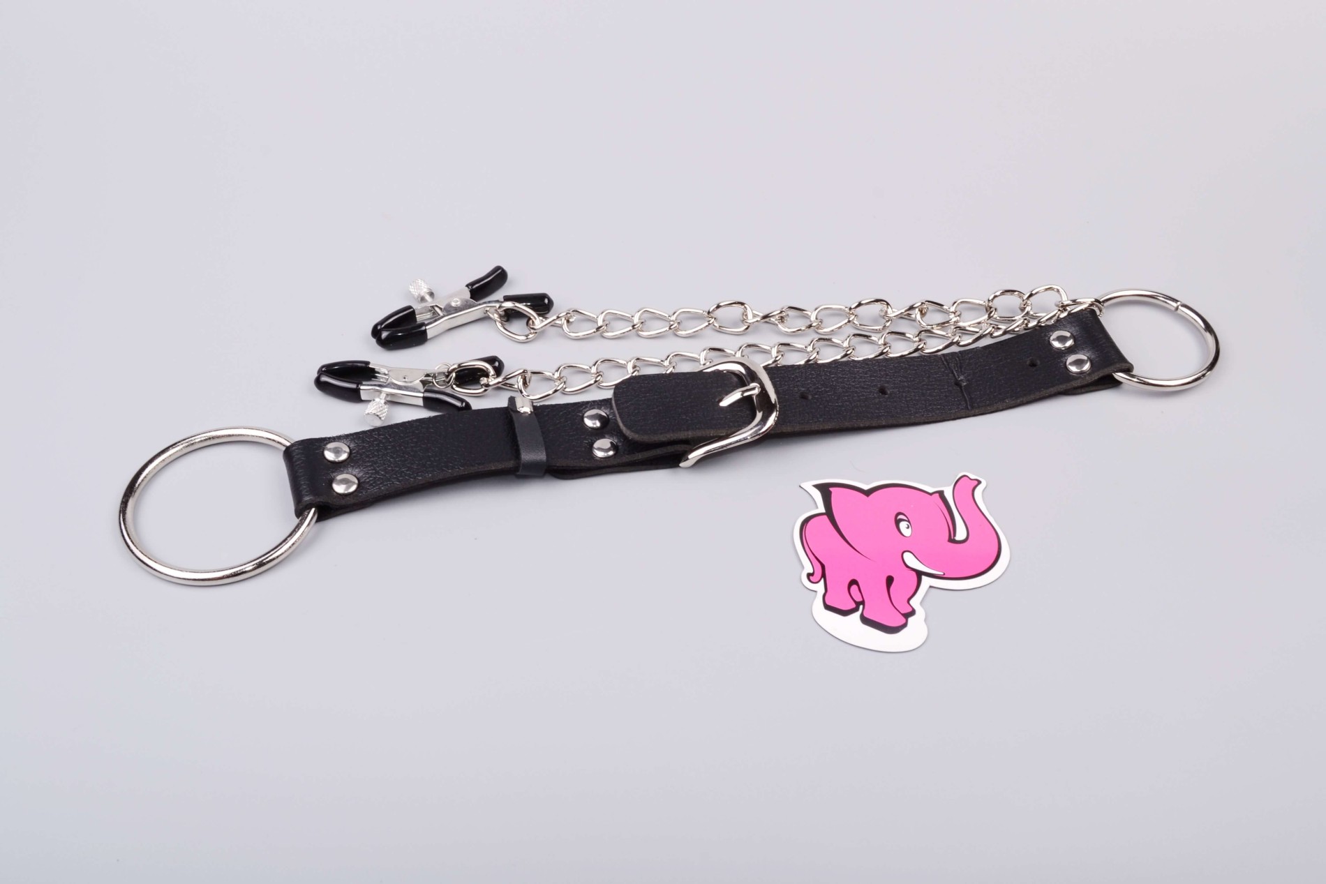 Svorky na bradavky s krúžkom na penis Pinch