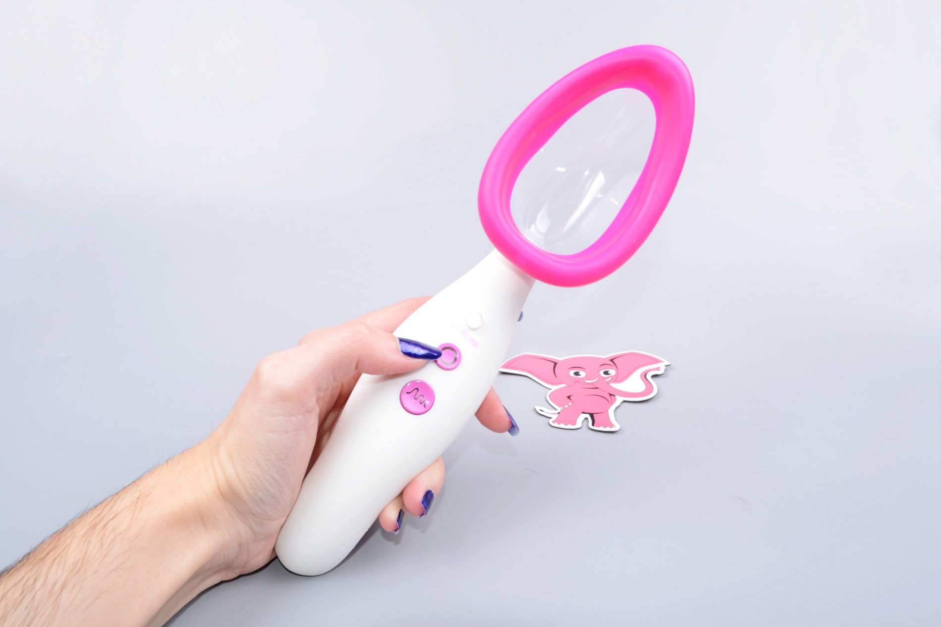 Automatická vibračná vákuová pumpa na vagínu Pink &amp; White