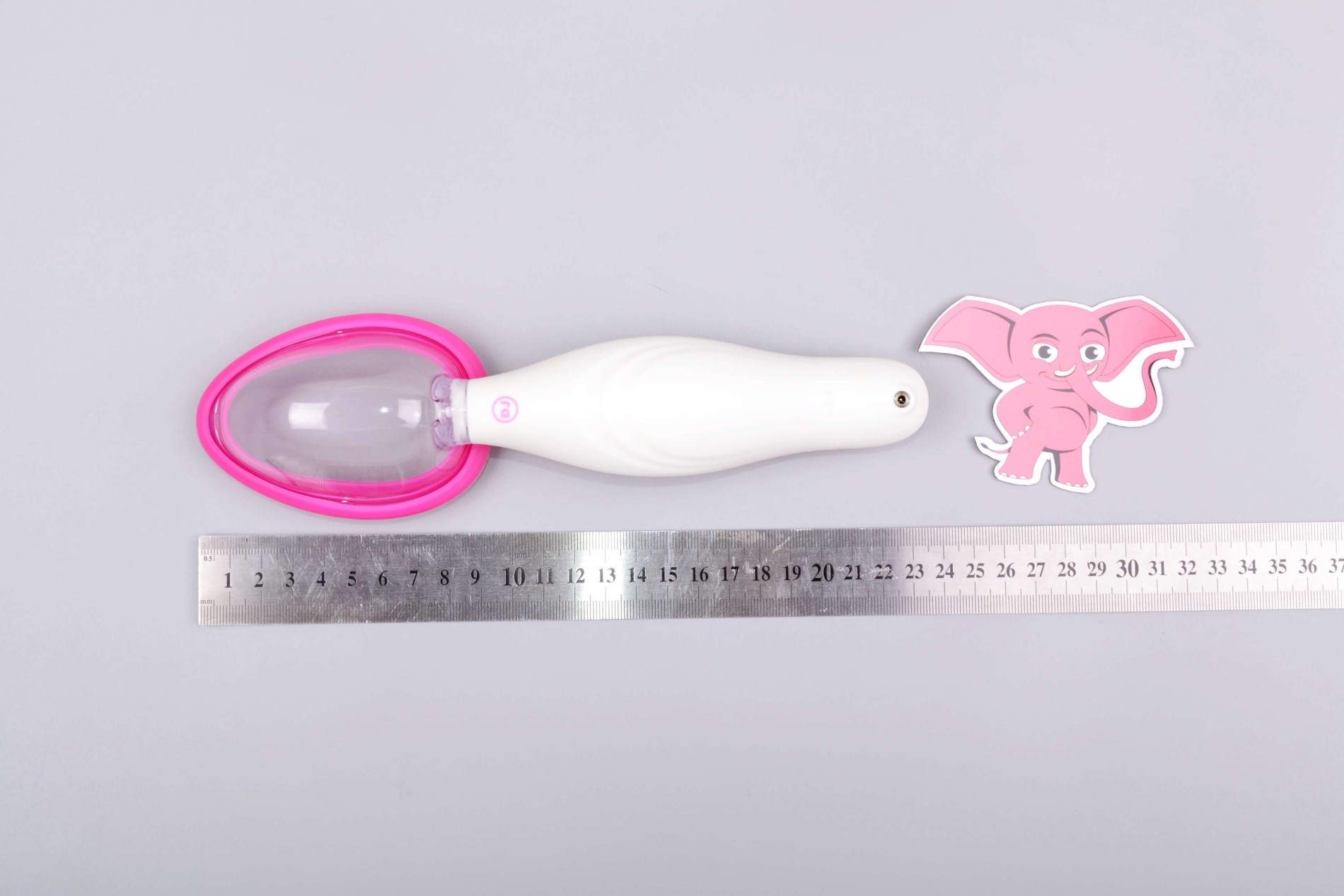 Automatická vibračná vákuová pumpa na vagínu Pink &amp; White