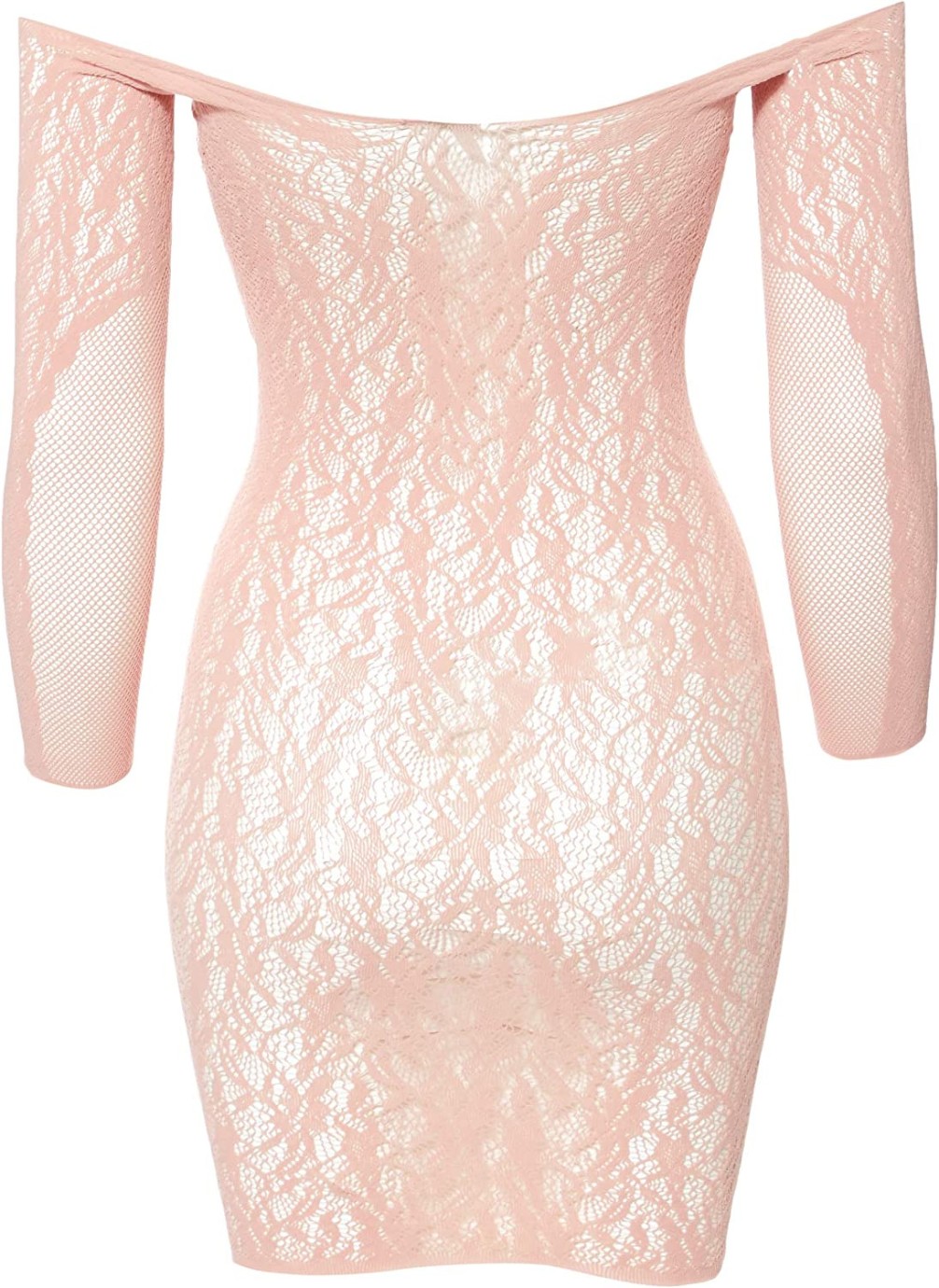 Sieťované minišaty Powder Rose