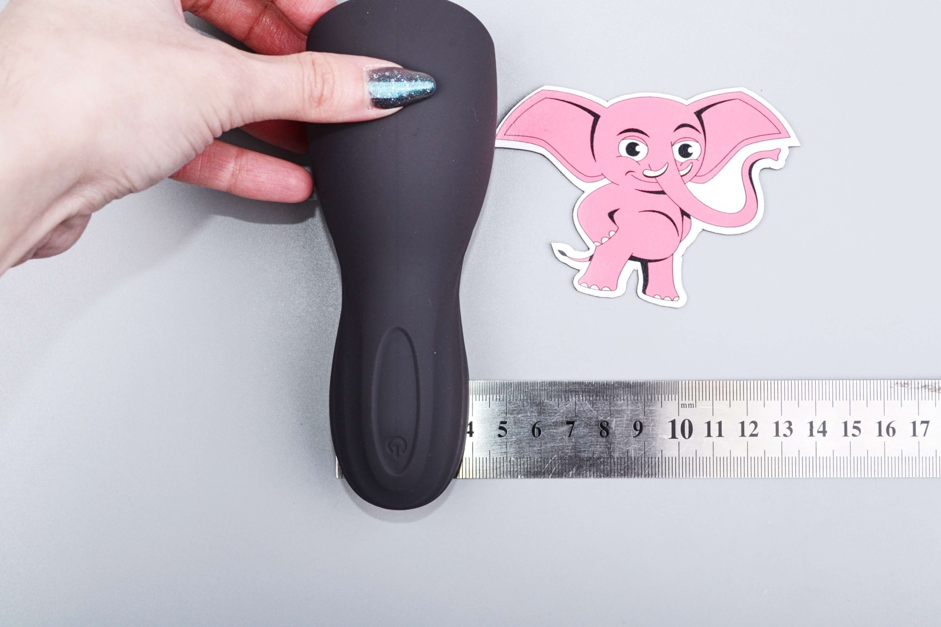 Vibračný masturbátor Squeeze-peasy (14 cm), rozmery