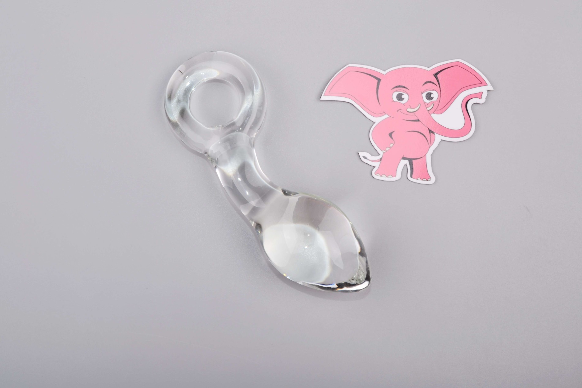 Sklenený análny kolík Glass Ring