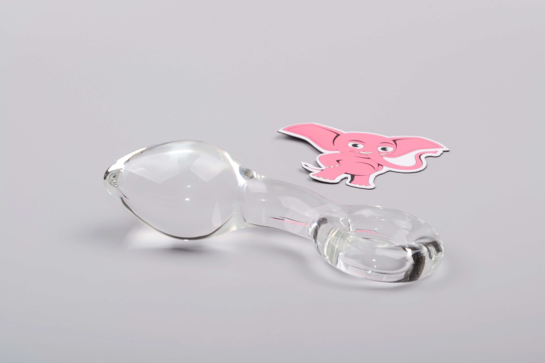 Sklenený análny kolík Glass Ring